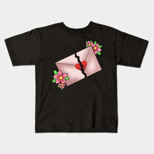 ripped love letter Kids T-Shirt